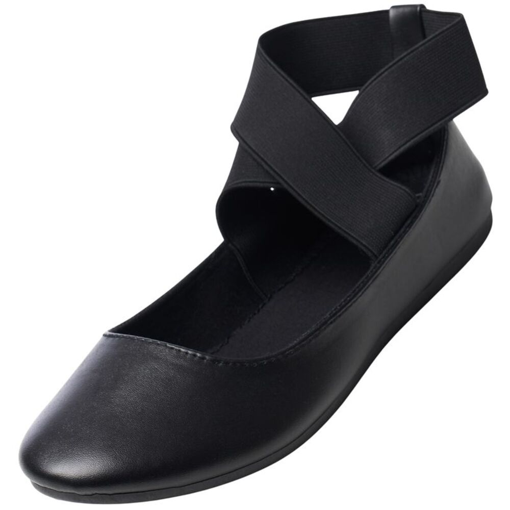 Alpine Swiss Peony Womens Ballet Flats Elastic Ankle Strap Shoes Slip On Loafers